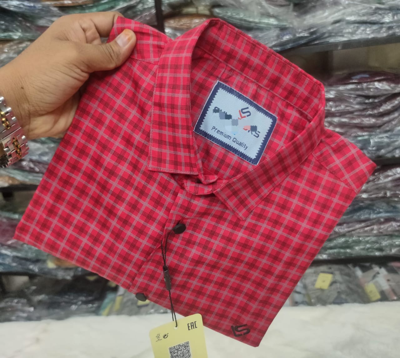 Men’s Cotton Full Sleeve Check Shirt – Slim Fit & Comfortable